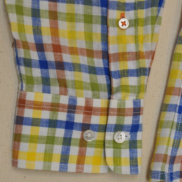J. McLaughlin Linen Button Down M - Picture 5 of 6